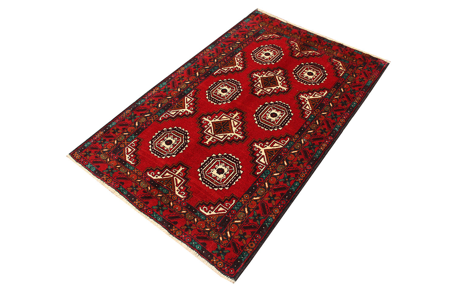 Handmade Adraskan Baluchi Afghan Rug