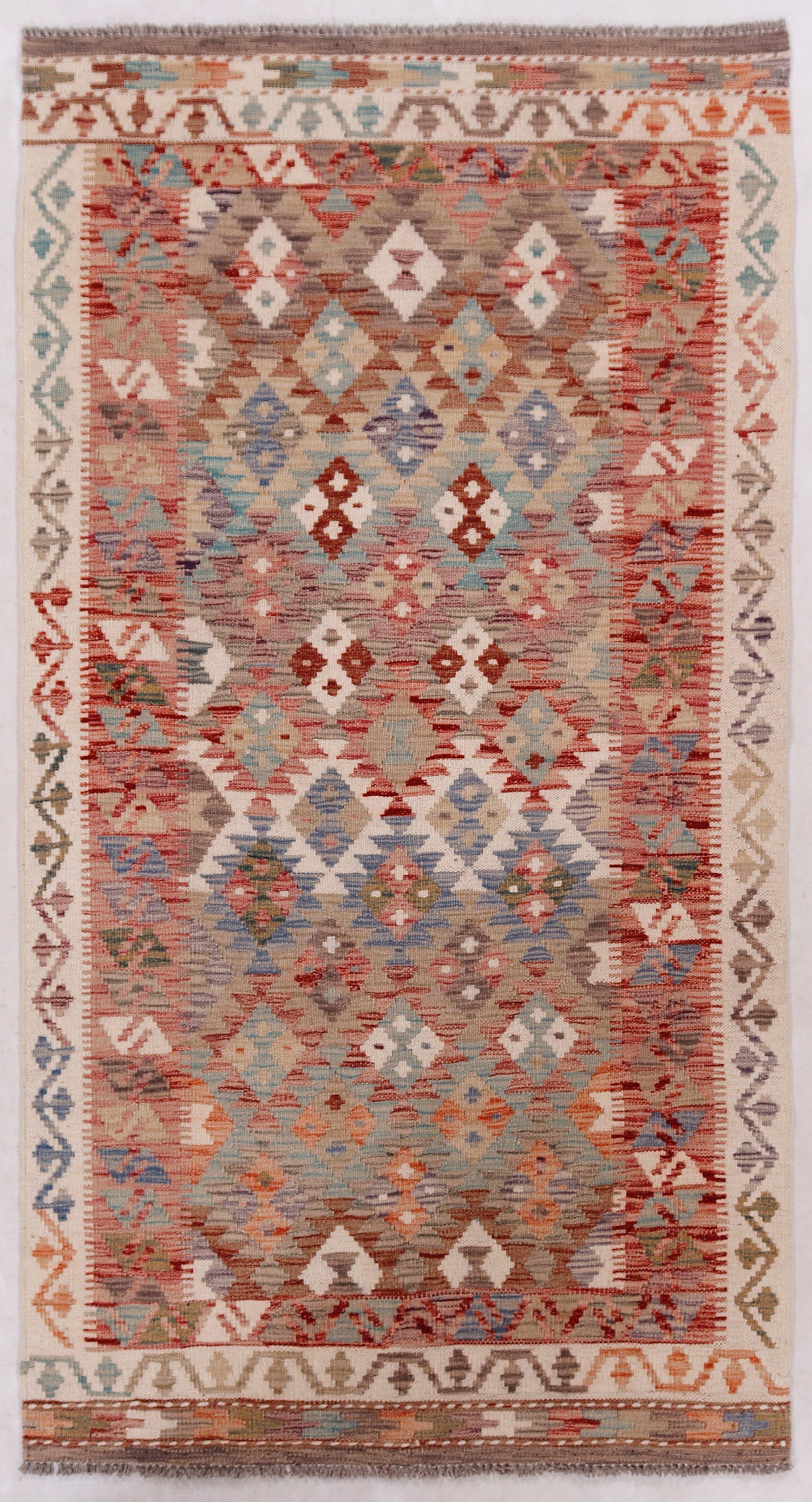 Multy Handmade Veggie Dye Kilim Rug Rectangular