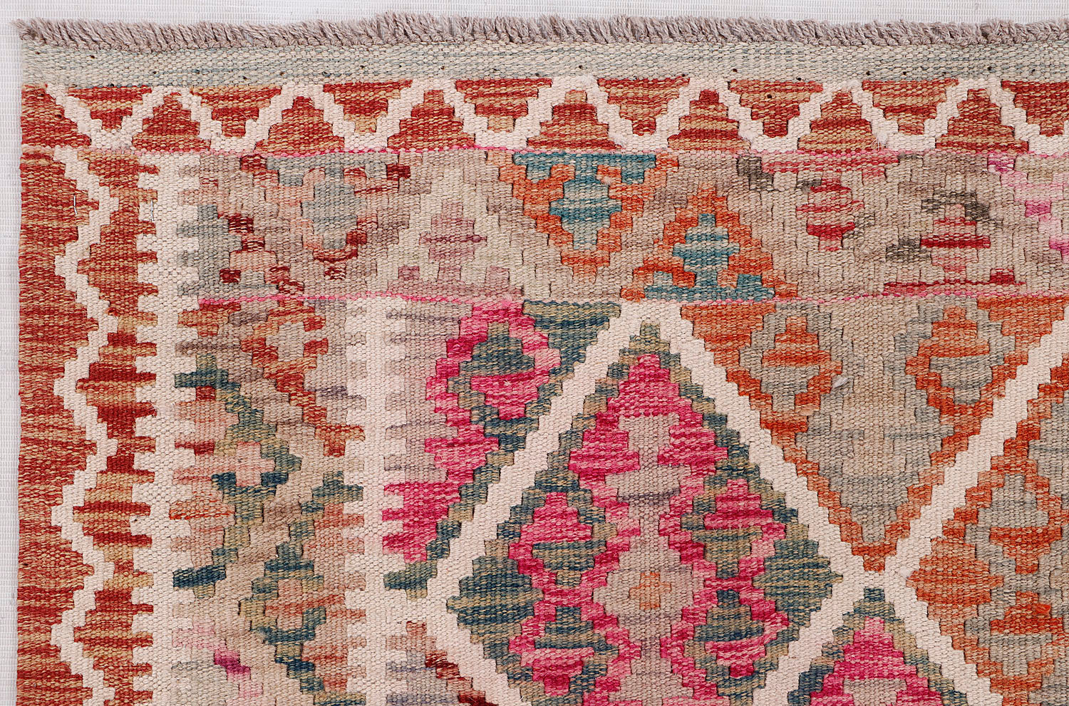 Multy Handmade Veggie Dye Kilim Rug Rectangular