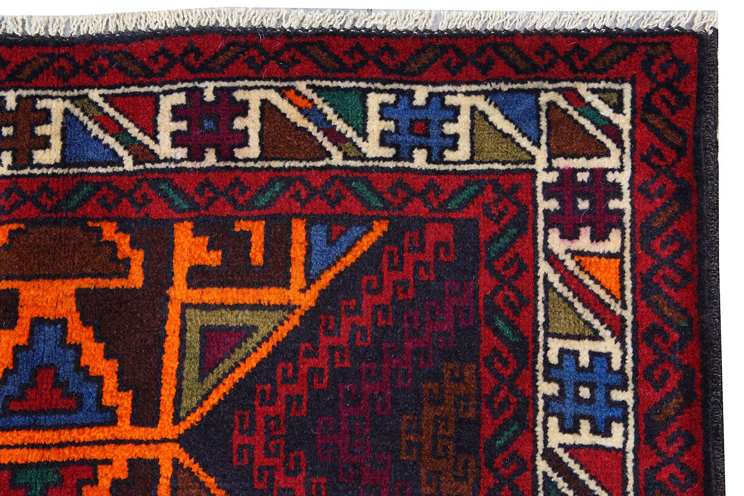 Handmade Adraskan Baluchi Afghan Rug