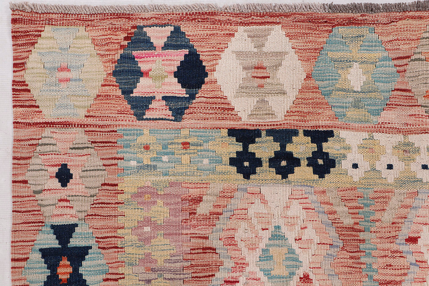 Multy Handmade Veggie Dye Kilim Rug Rectangular