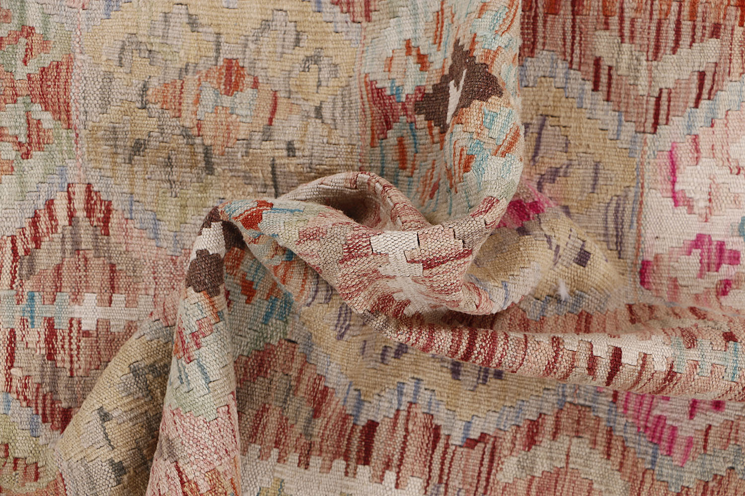 Multy Handmade Veggie Dye Kilim Rug Rectangular