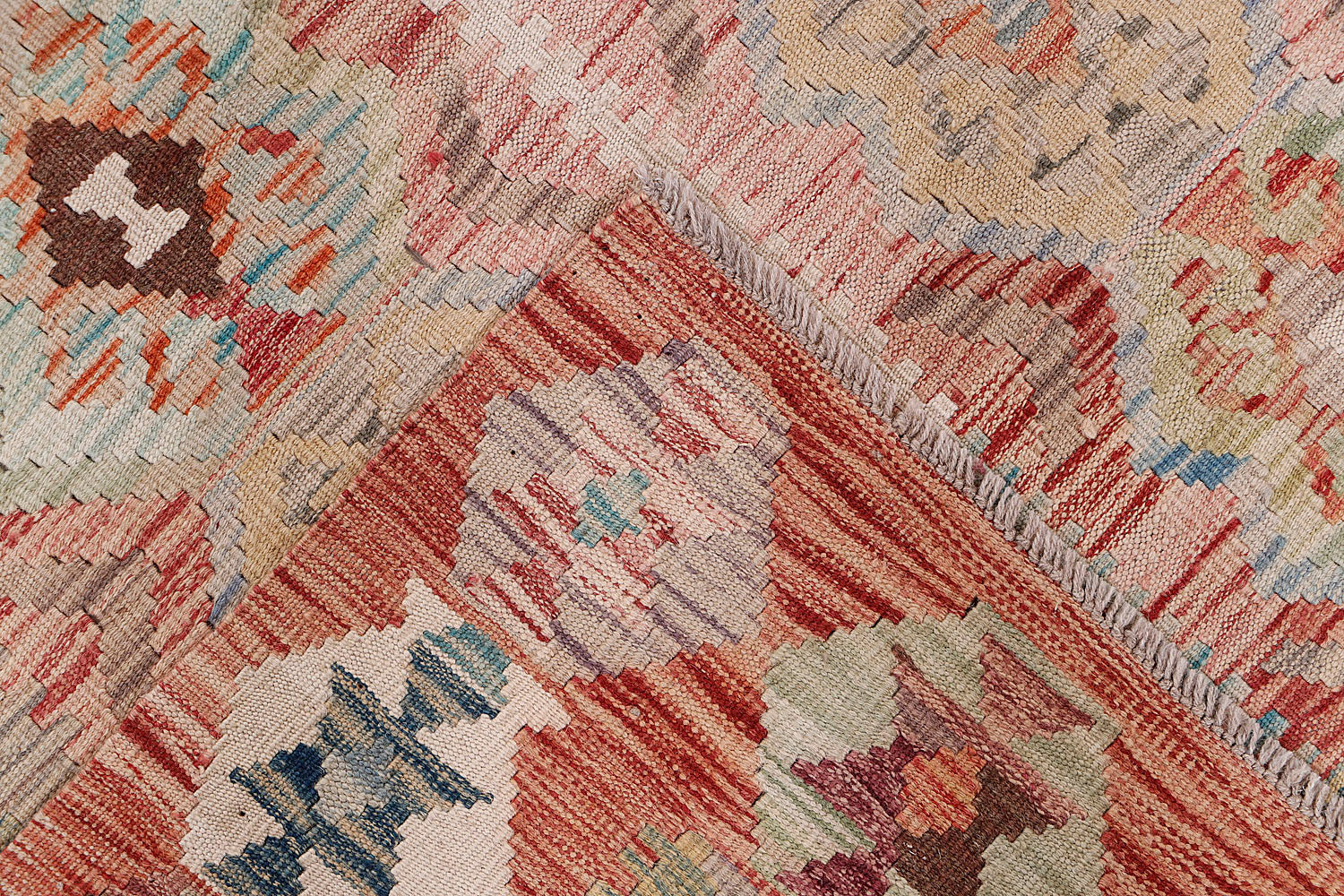 Multy Handmade Veggie Dye Kilim Rug Rectangular