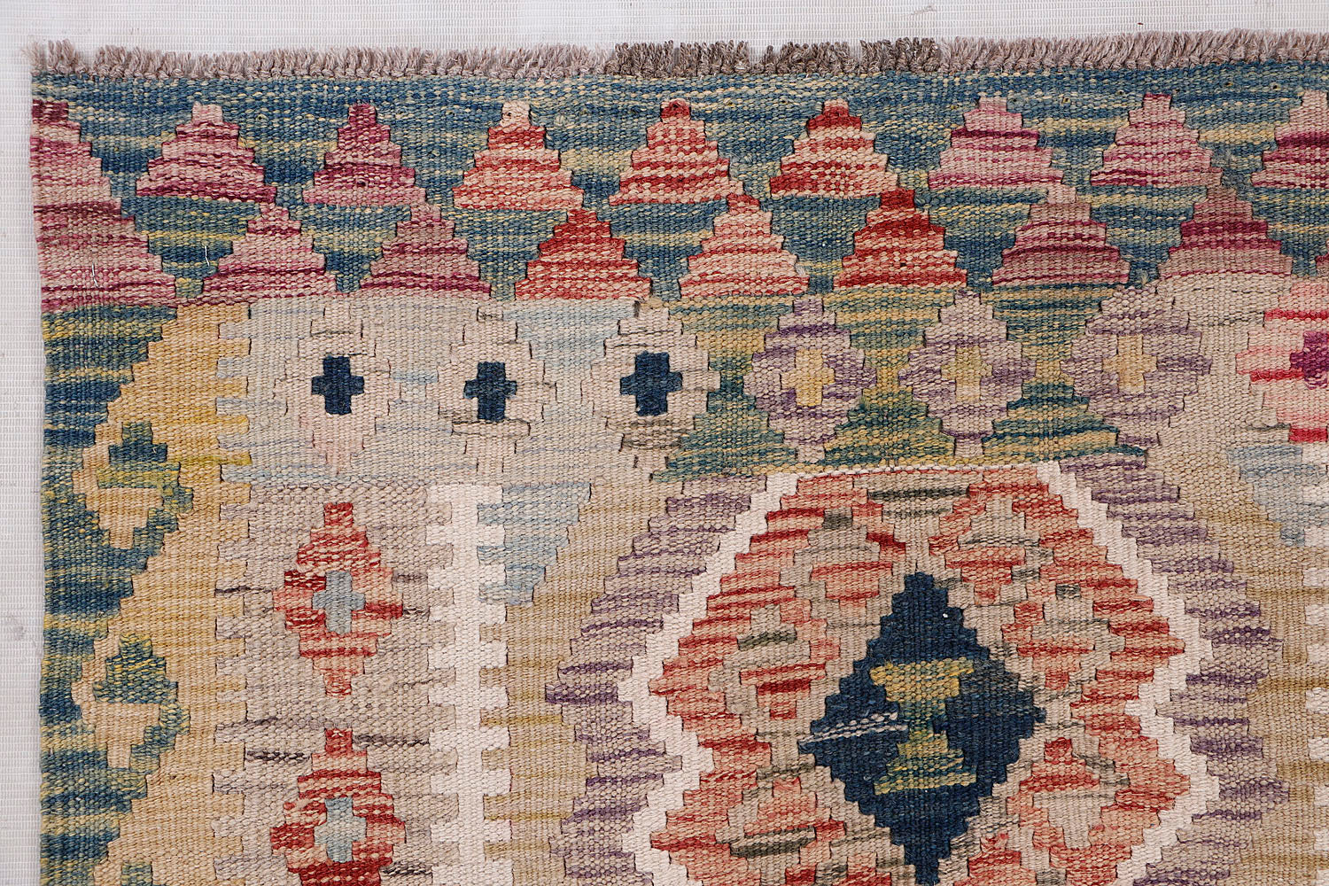 Multy Handmade Veggie Dye Kilim Rug Rectangular