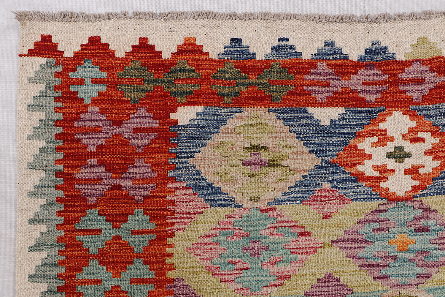 Multy Handmade Veggie Dye Kilim Rug Rectangular