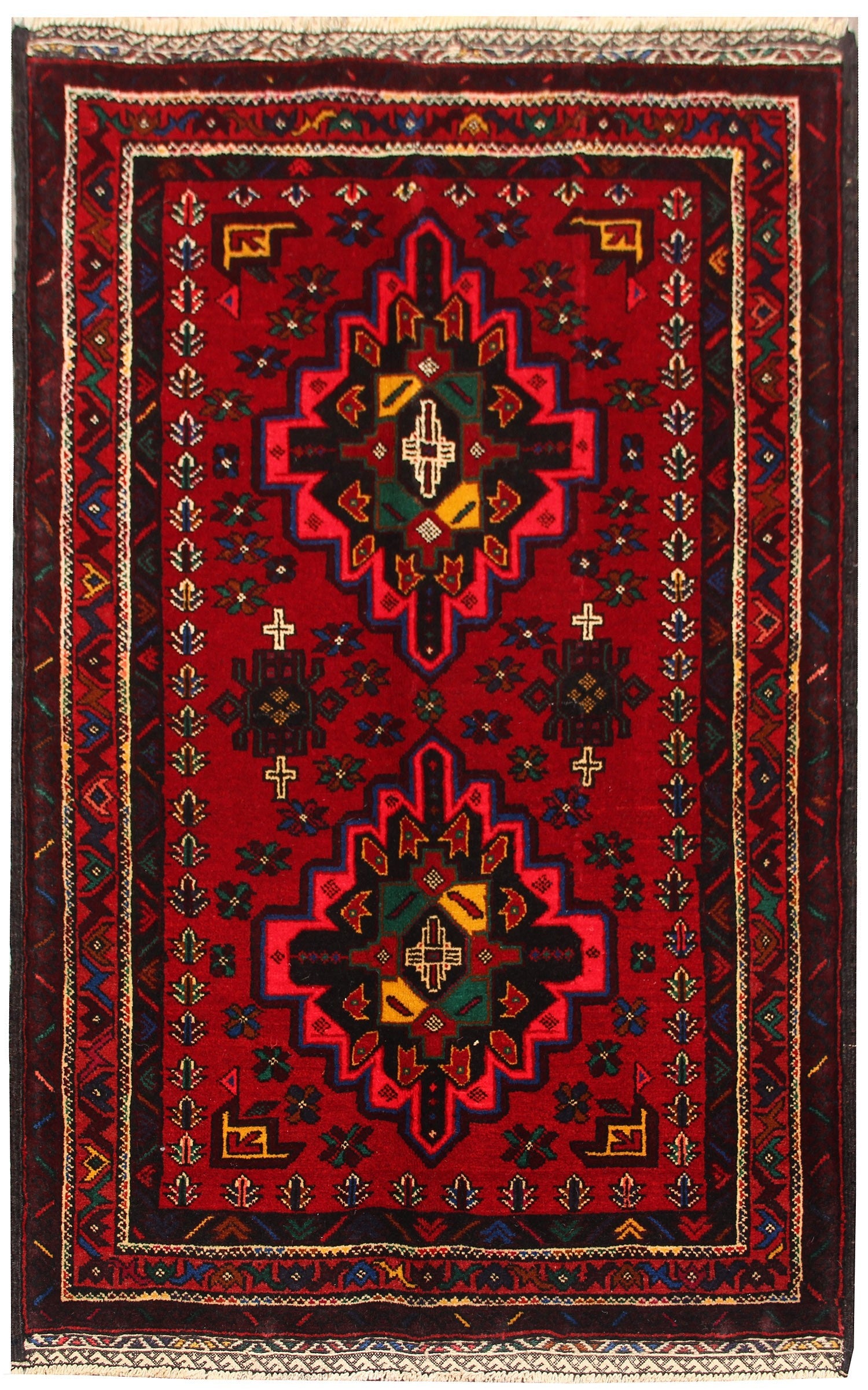 Handmade Adraskan Baluchi Afghan Rug