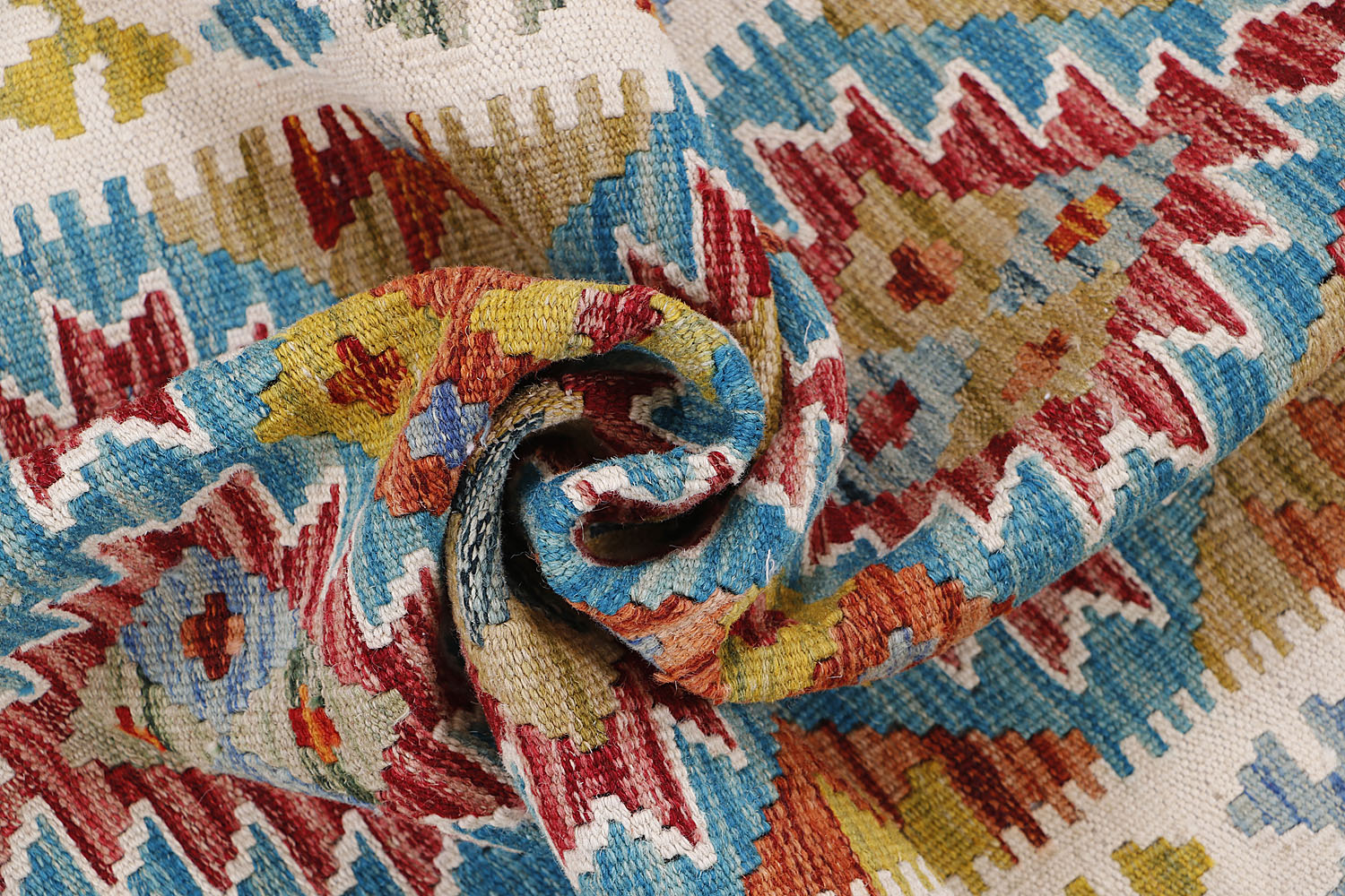 Multy Handmade Veggie Dye Kilim Rug Rectangular