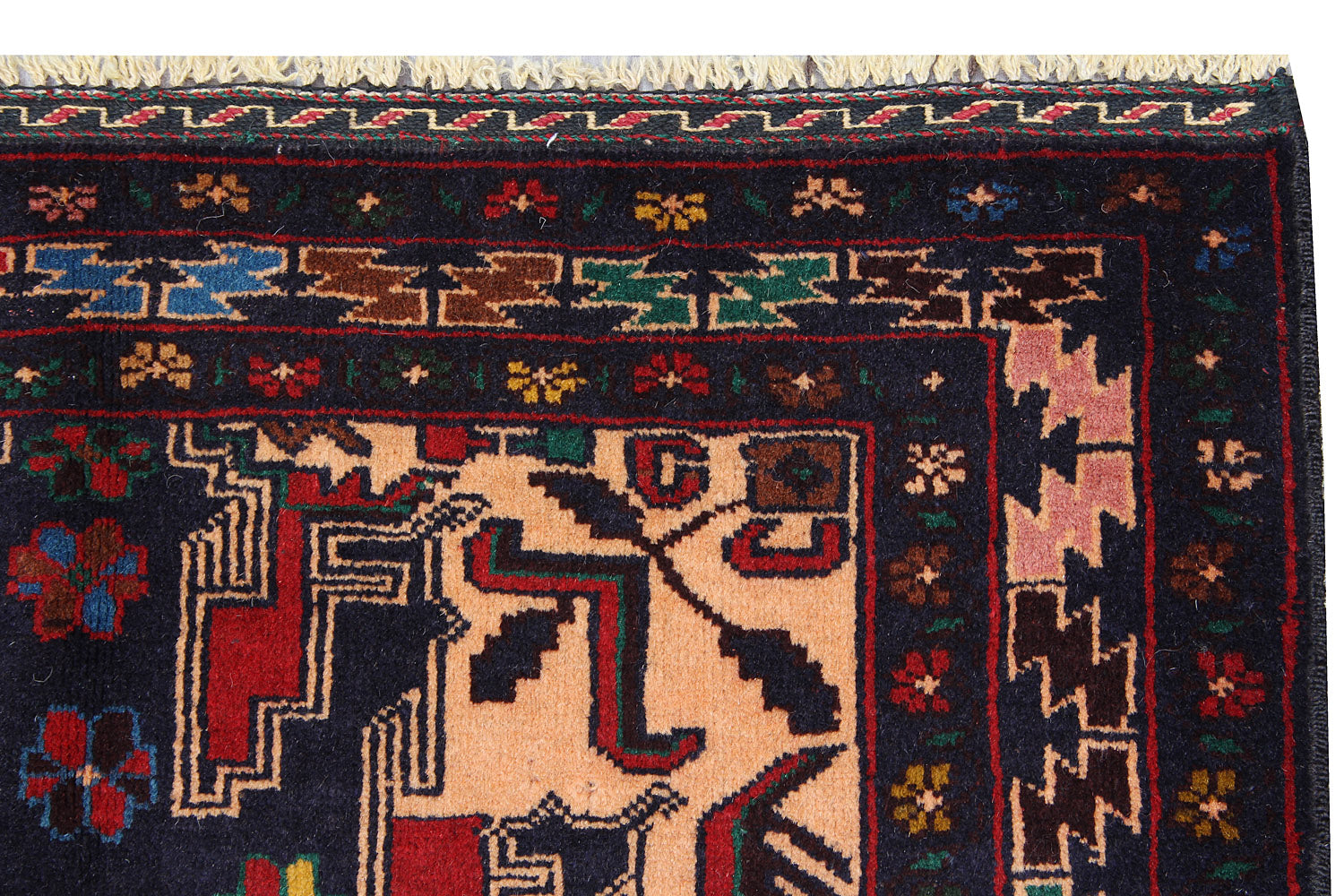 Handmade Adraskan Baluchi Afghan Rug