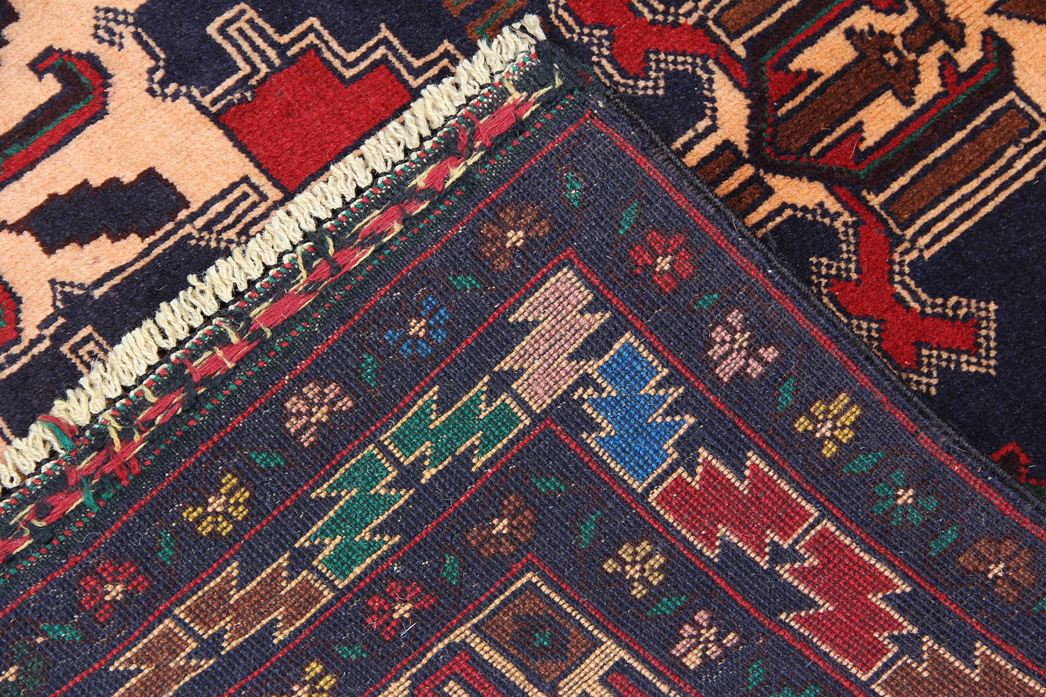 Handmade Adraskan Baluchi Afghan Rug