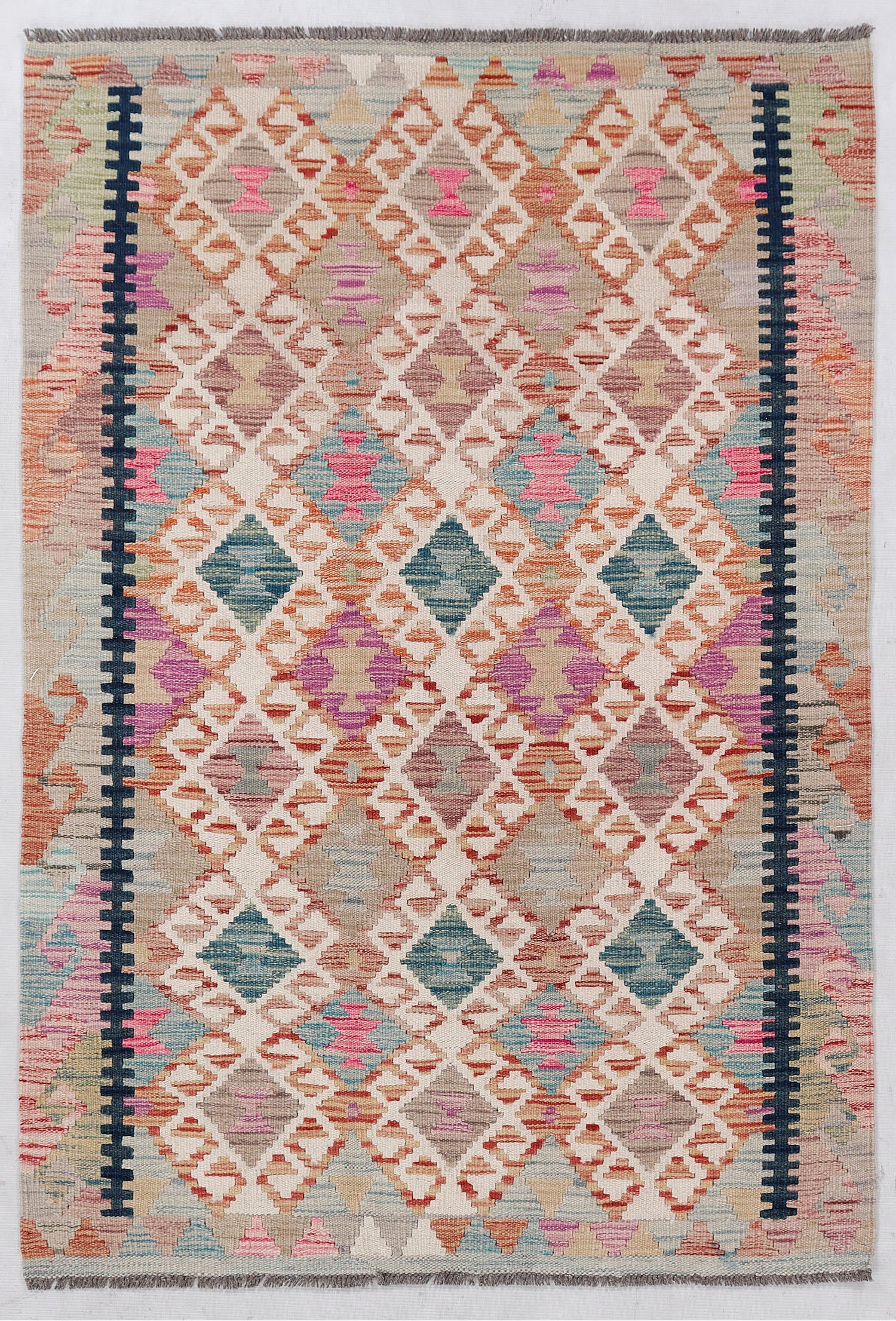 Multy Handmade Veggie Dye Kilim Rug Rectangular