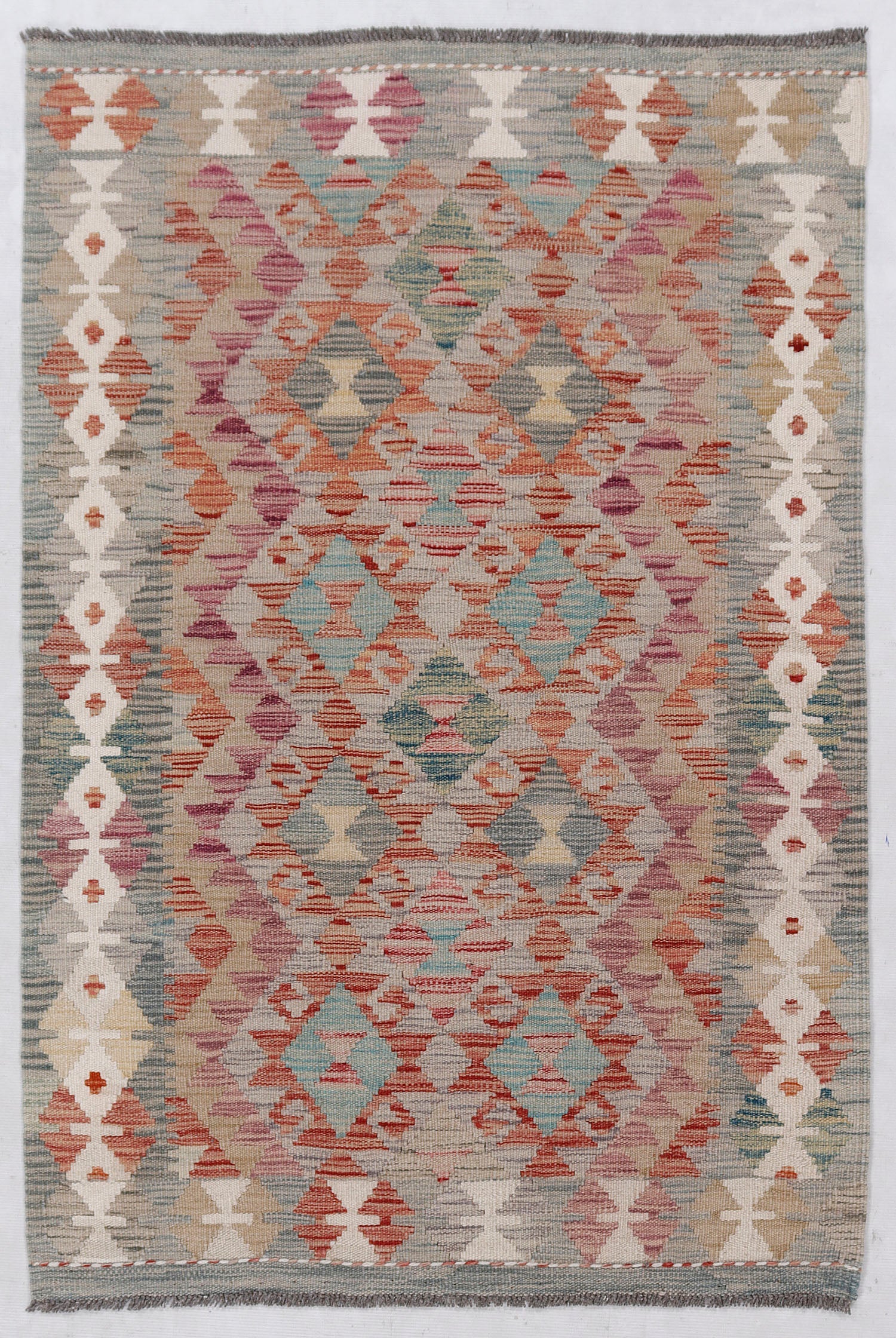 Multy Handmade Veggie Dye Kilim Rug Rectangular