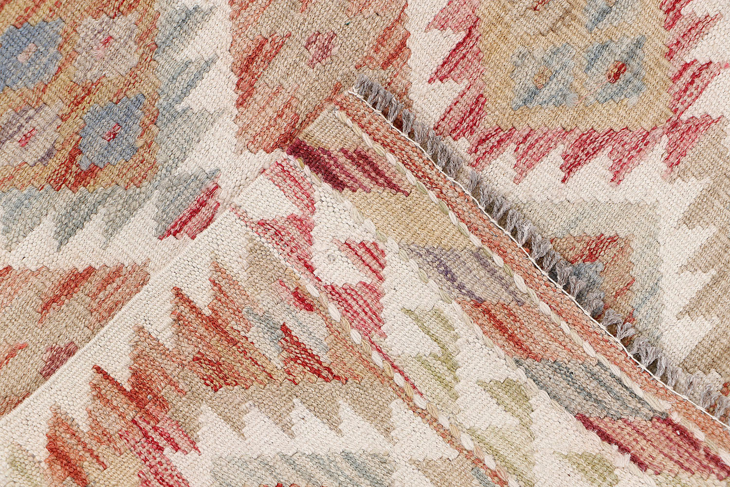 Multy Handmade Veggie Dye Kilim Rug Rectangular