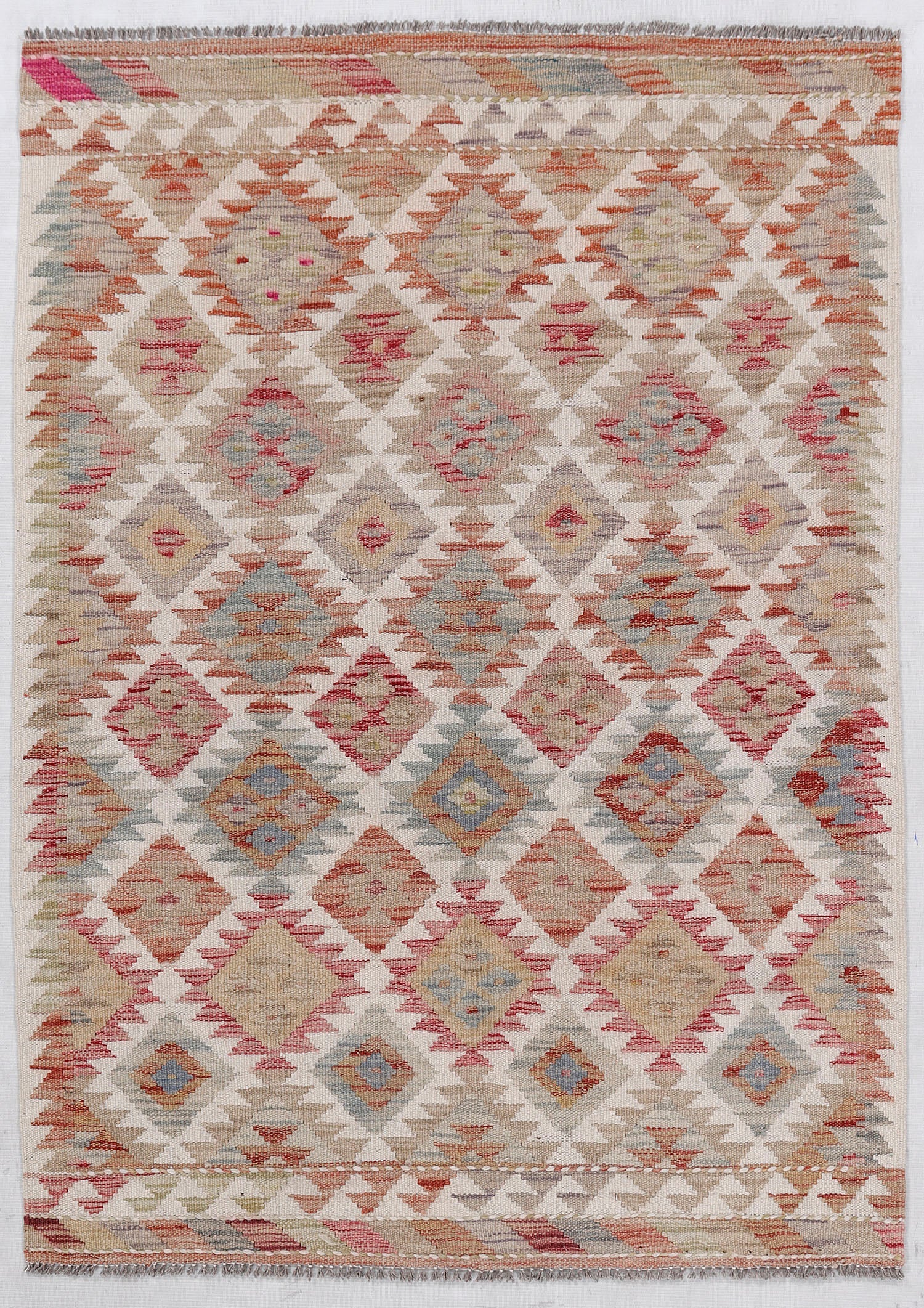 Multy Handmade Veggie Dye Kilim Rug Rectangular