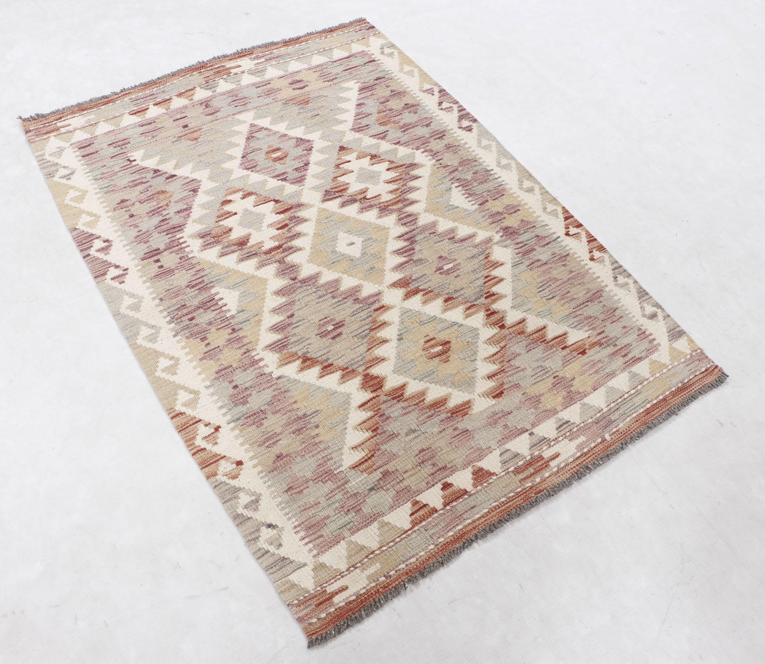 Multy Handmade Veggie Dye Kilim Rug Rectangular