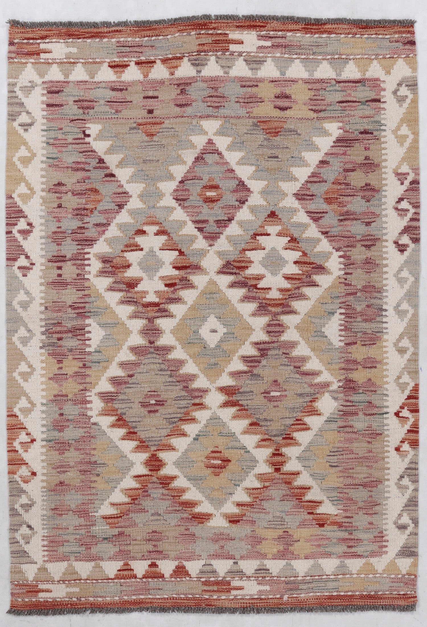 Multy Handmade Veggie Dye Kilim Rug Rectangular