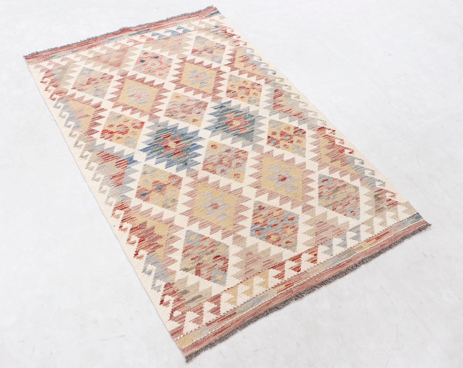 Multy Handmade Veggie Dye Kilim Rug Rectangular