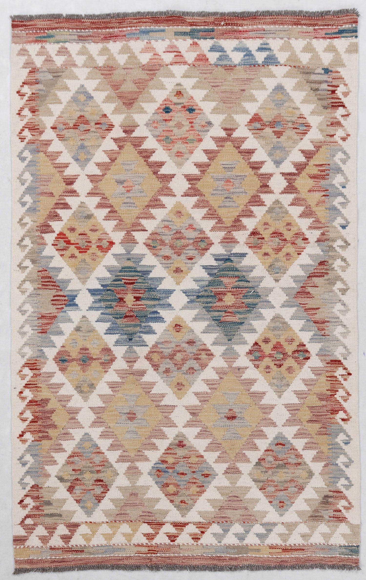 Multy Handmade Veggie Dye Kilim Rug Rectangular