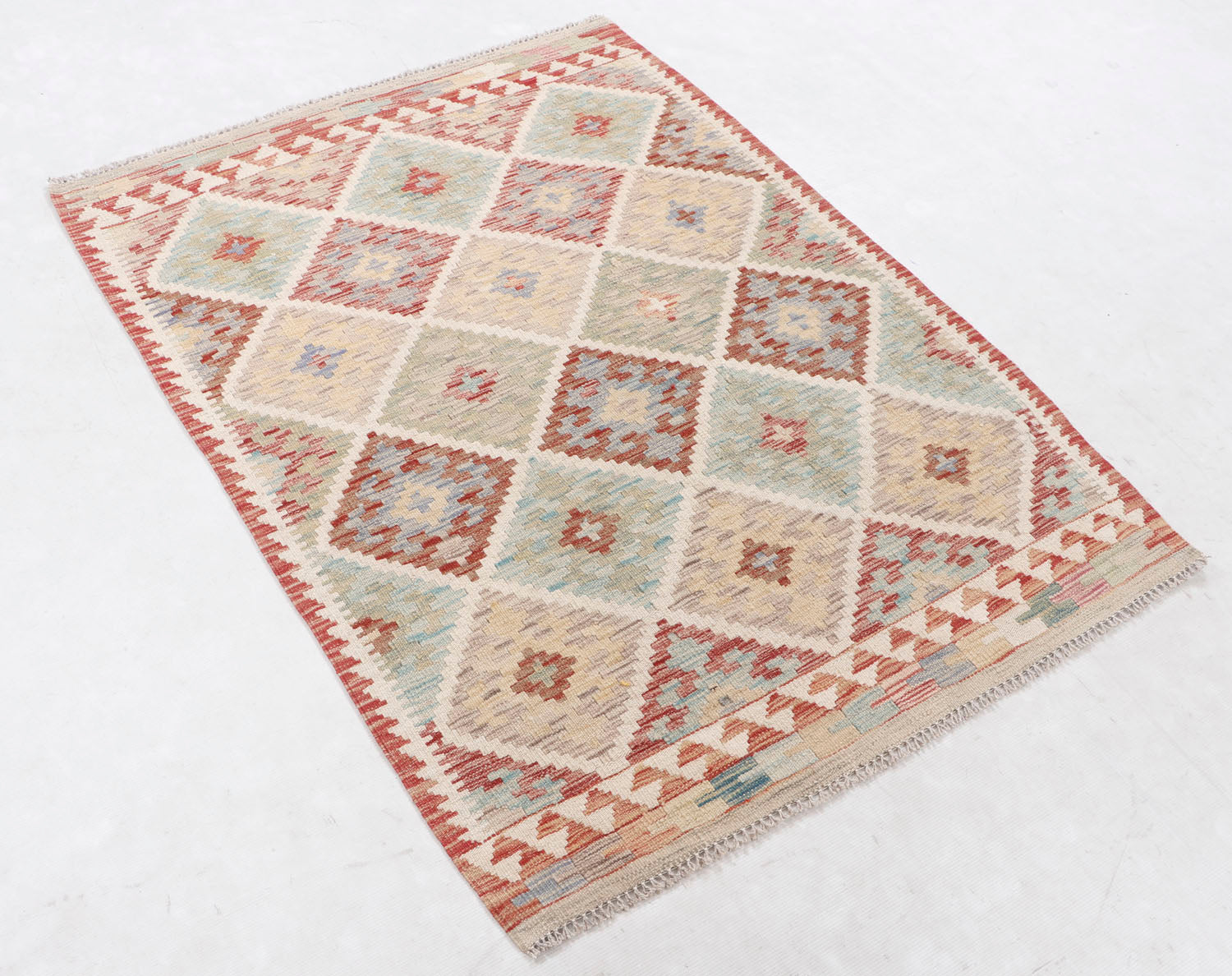 Multy Handmade Veggie Dye Kilim Rug Rectangular