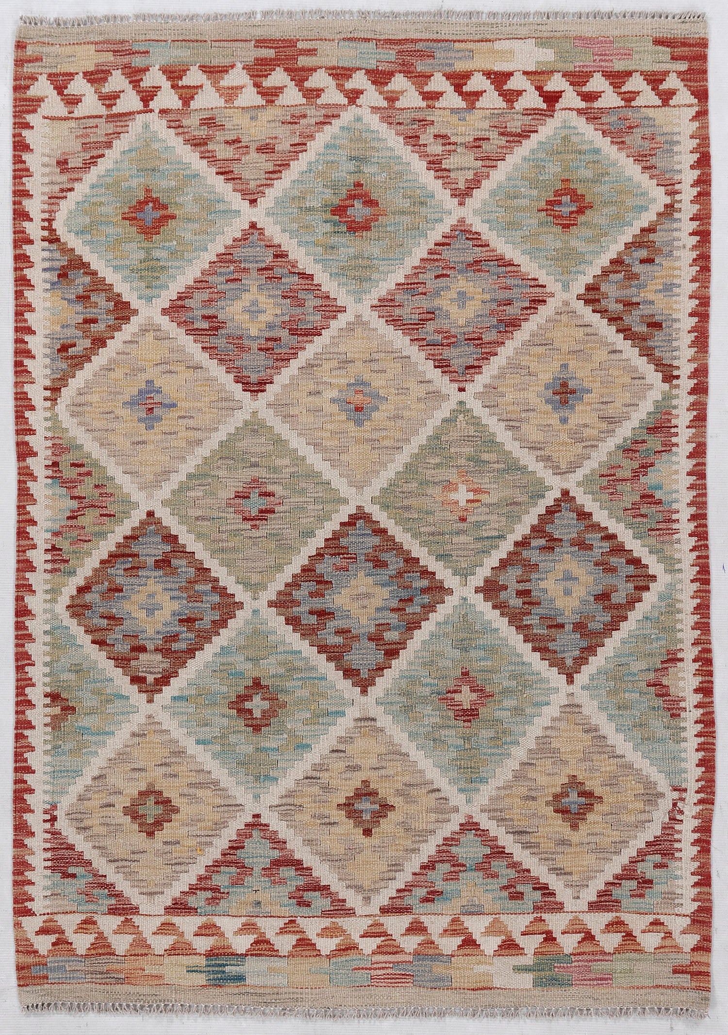 Multy Handmade Veggie Dye Kilim Rug Rectangular