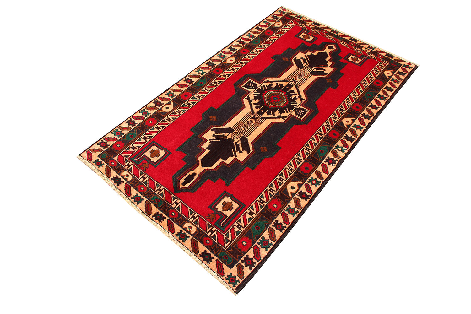 Handmade Adraskan Baluchi Afghan Rug