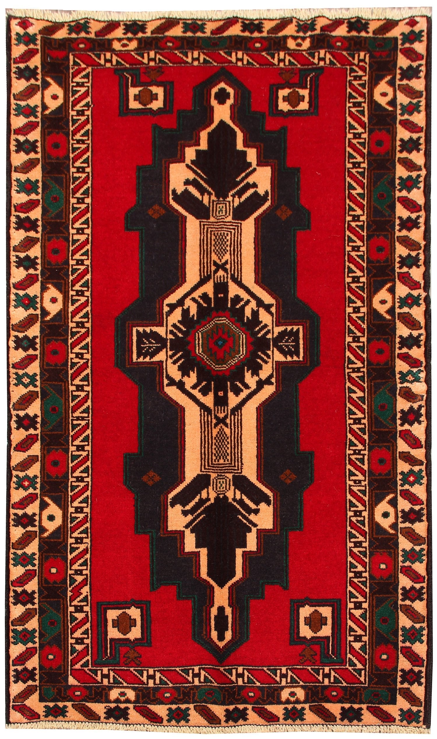 Handmade Adraskan Baluchi Afghan Rug