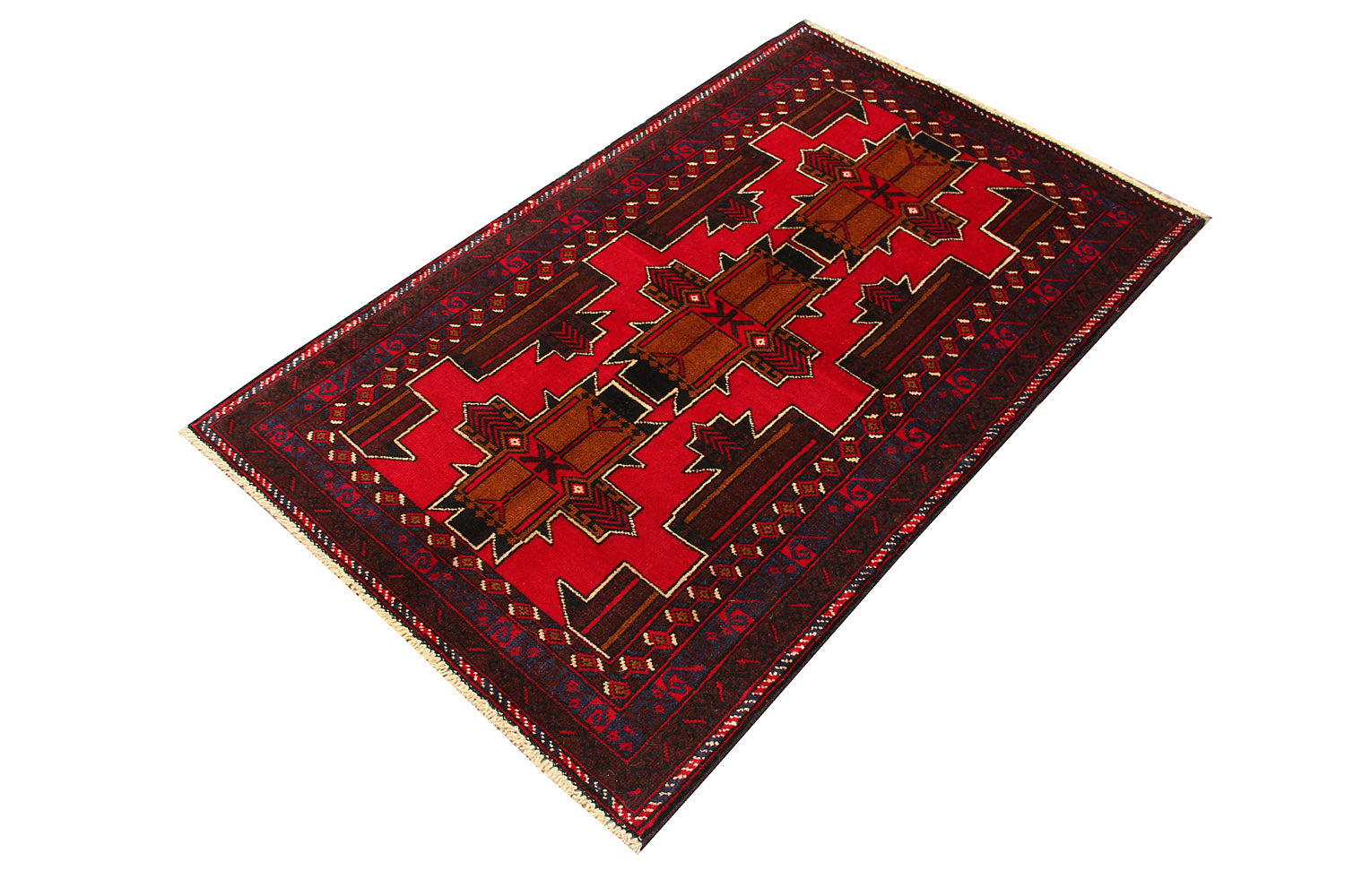 Handmade Adraskan Baluchi Afghan Rug