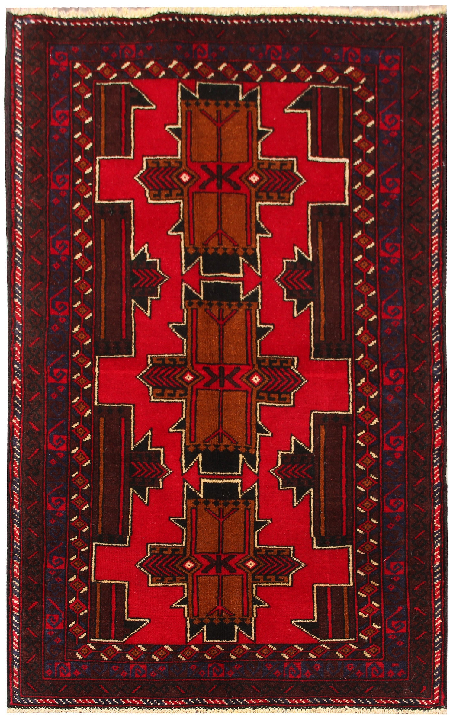 Handmade Adraskan Baluchi Afghan Rug