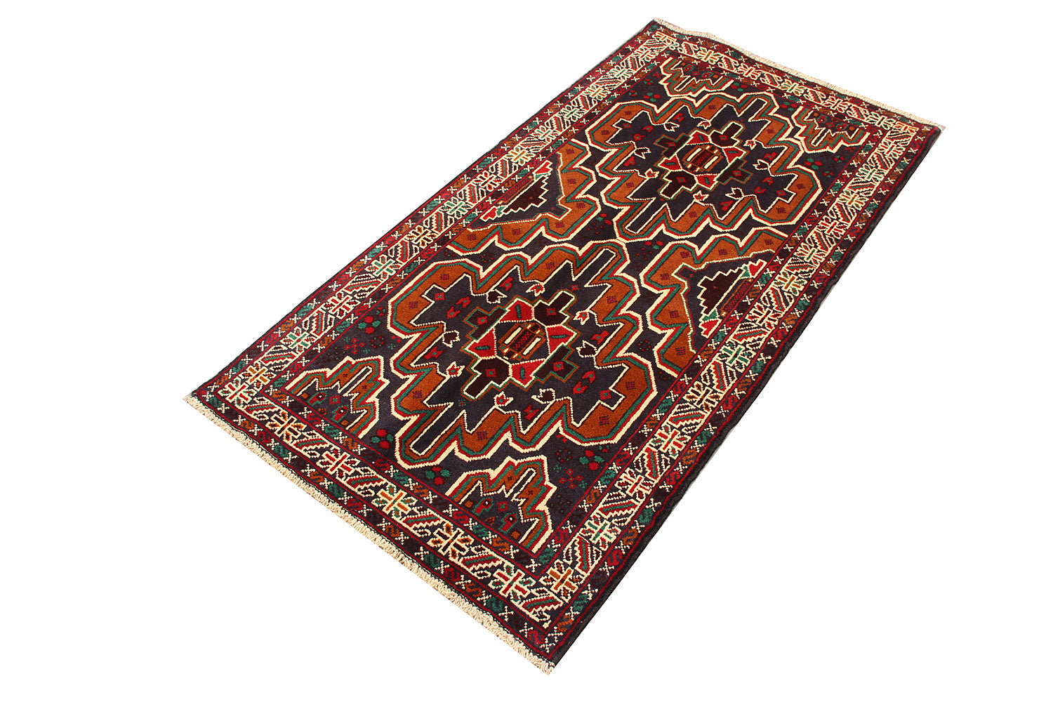Handmade Adraskan Baluchi Afghan Rug
