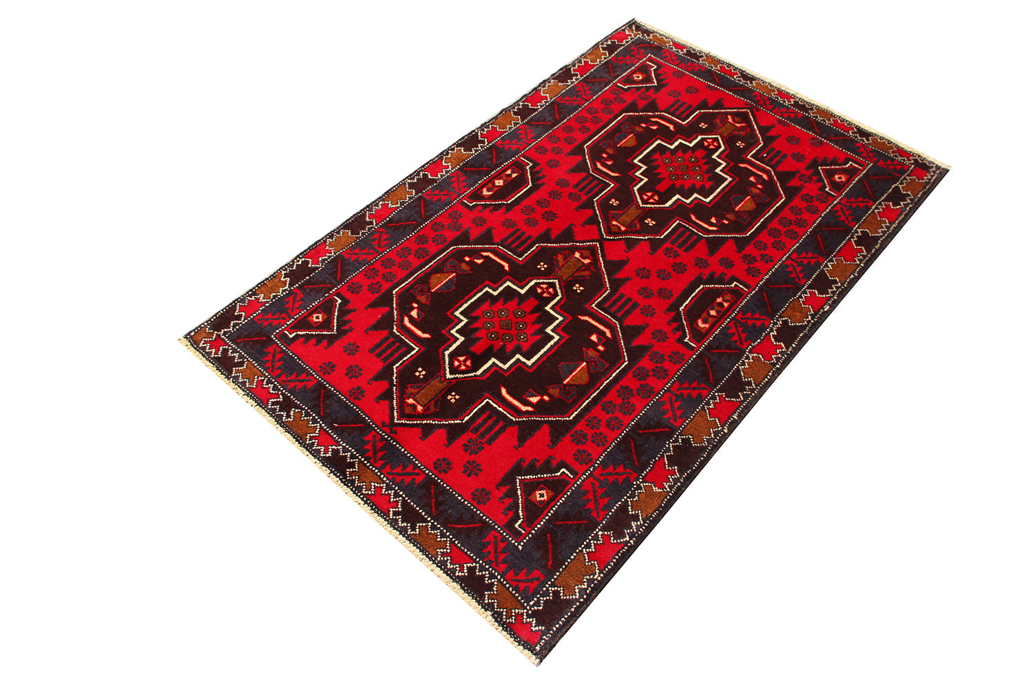 Handmade Adraskan Baluchi Afghan Rug