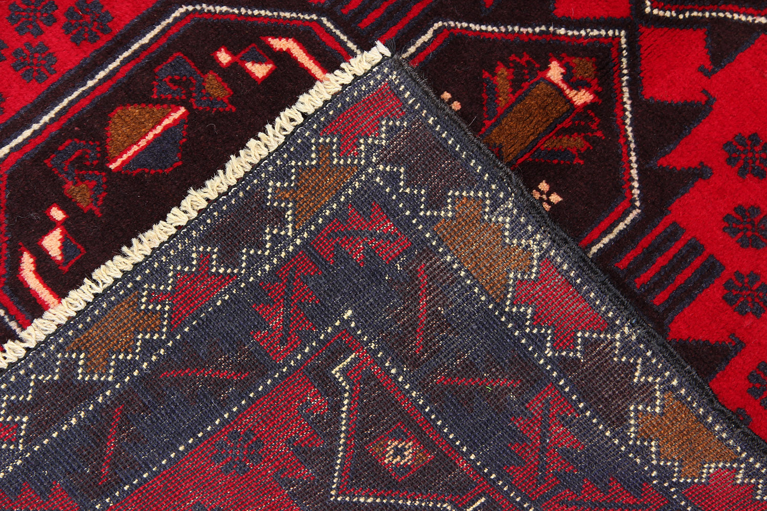 Handmade Adraskan Baluchi Afghan Rug