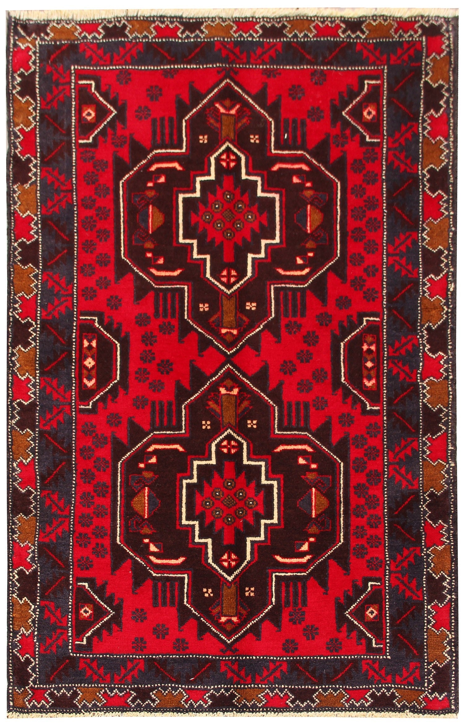 Handmade Adraskan Baluchi Afghan Rug