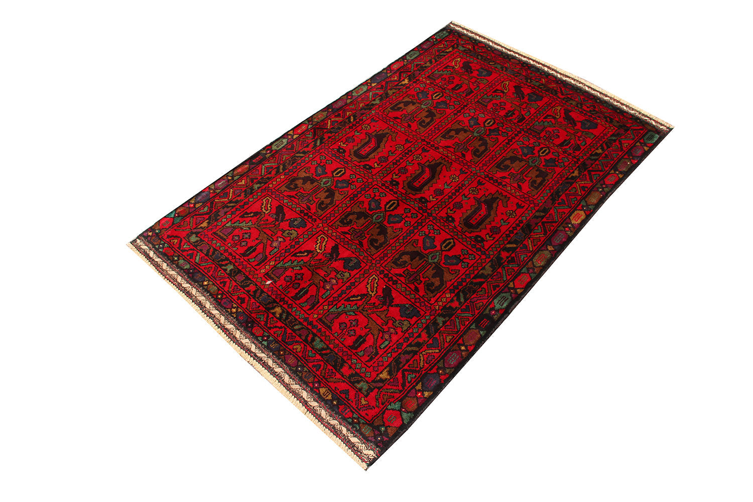 Handmade Adraskan Baluchi Afghan Rug