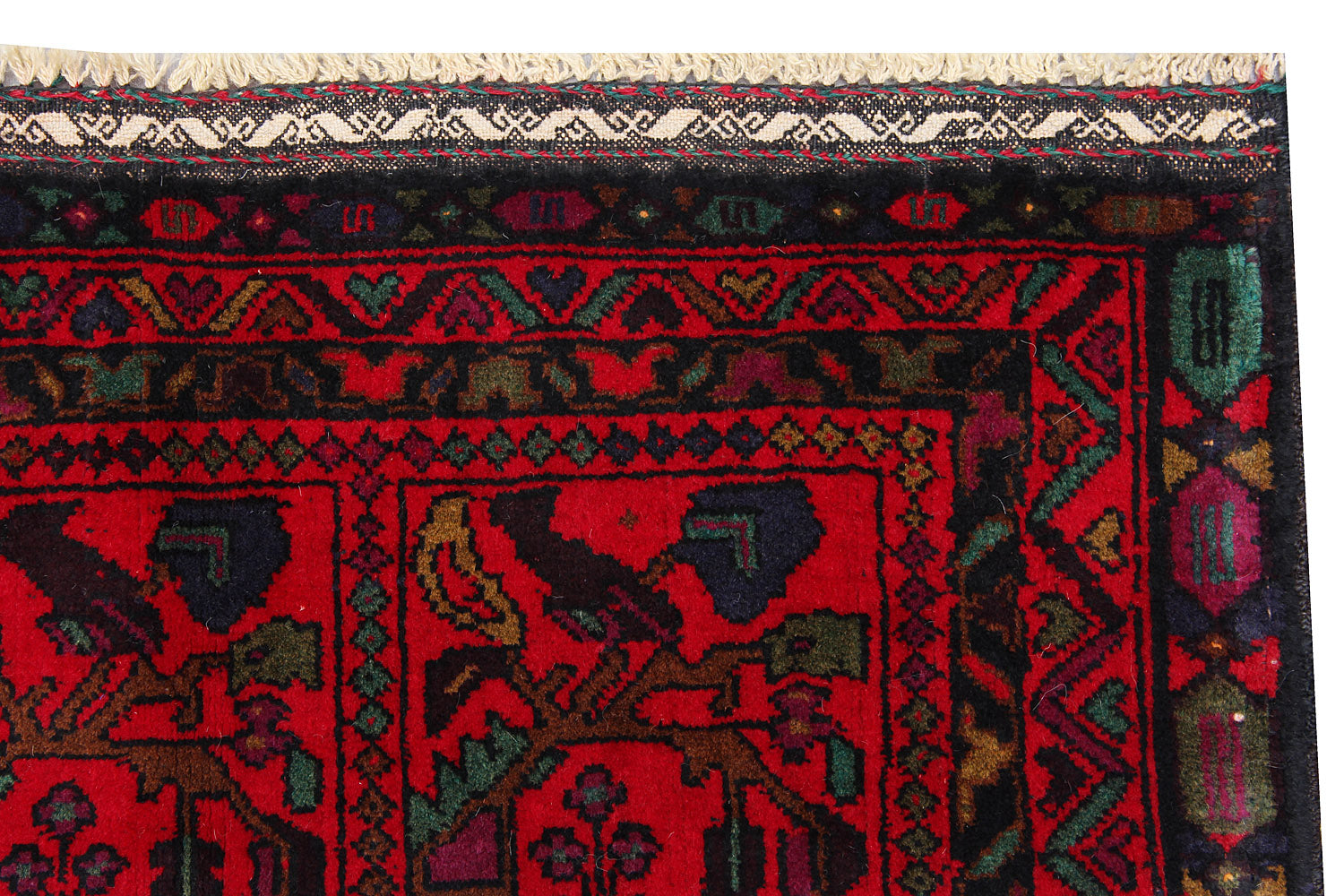 Handmade Adraskan Baluchi Afghan Rug