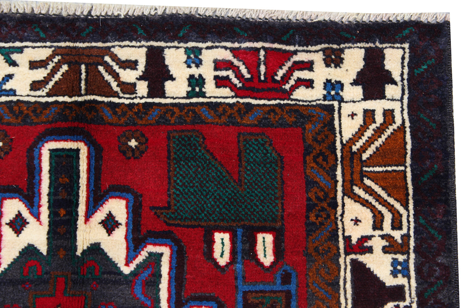 Handmade Adraskan Baluchi Afghan Rug