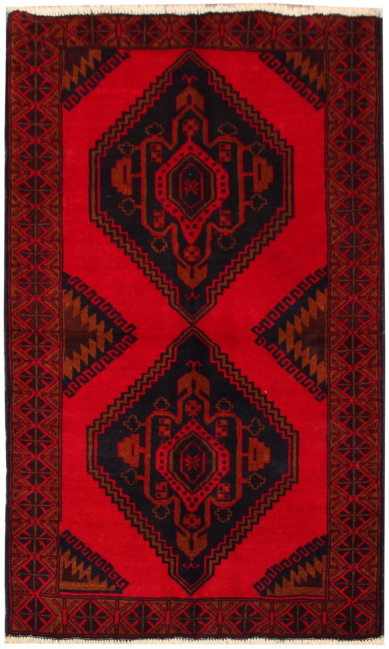 Handmade Adraskan Baluchi Afghan Rug