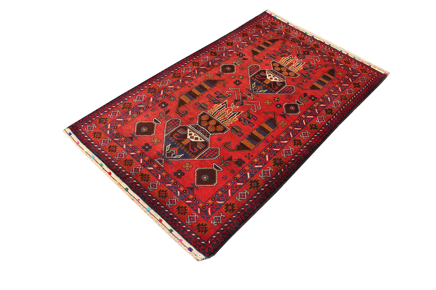 Handmade Adraskan Baluchi Afghan Rug