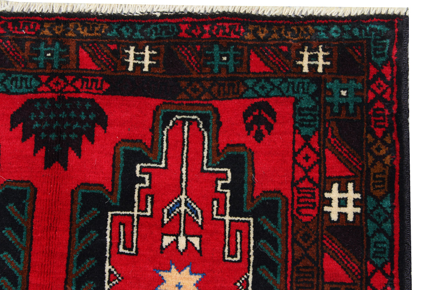Handmade Adraskan Baluchi Afghan Rug