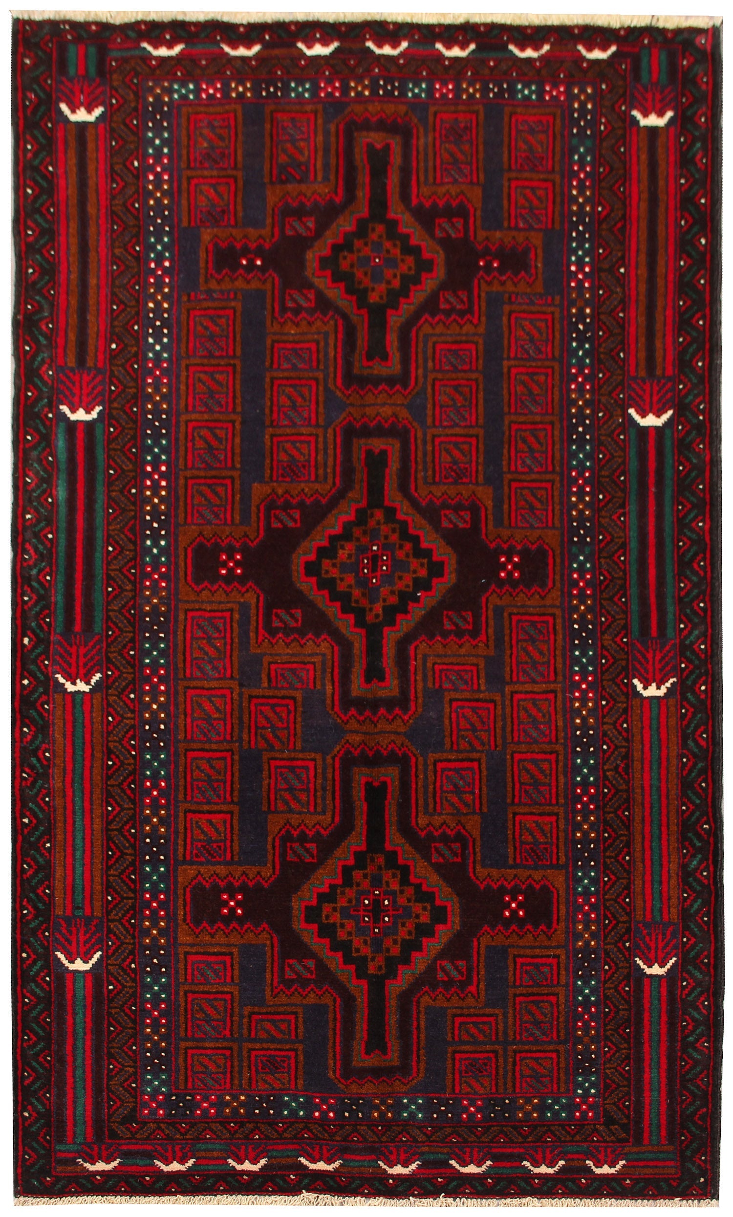 Handmade Adraskan Baluchi Afghan Rug