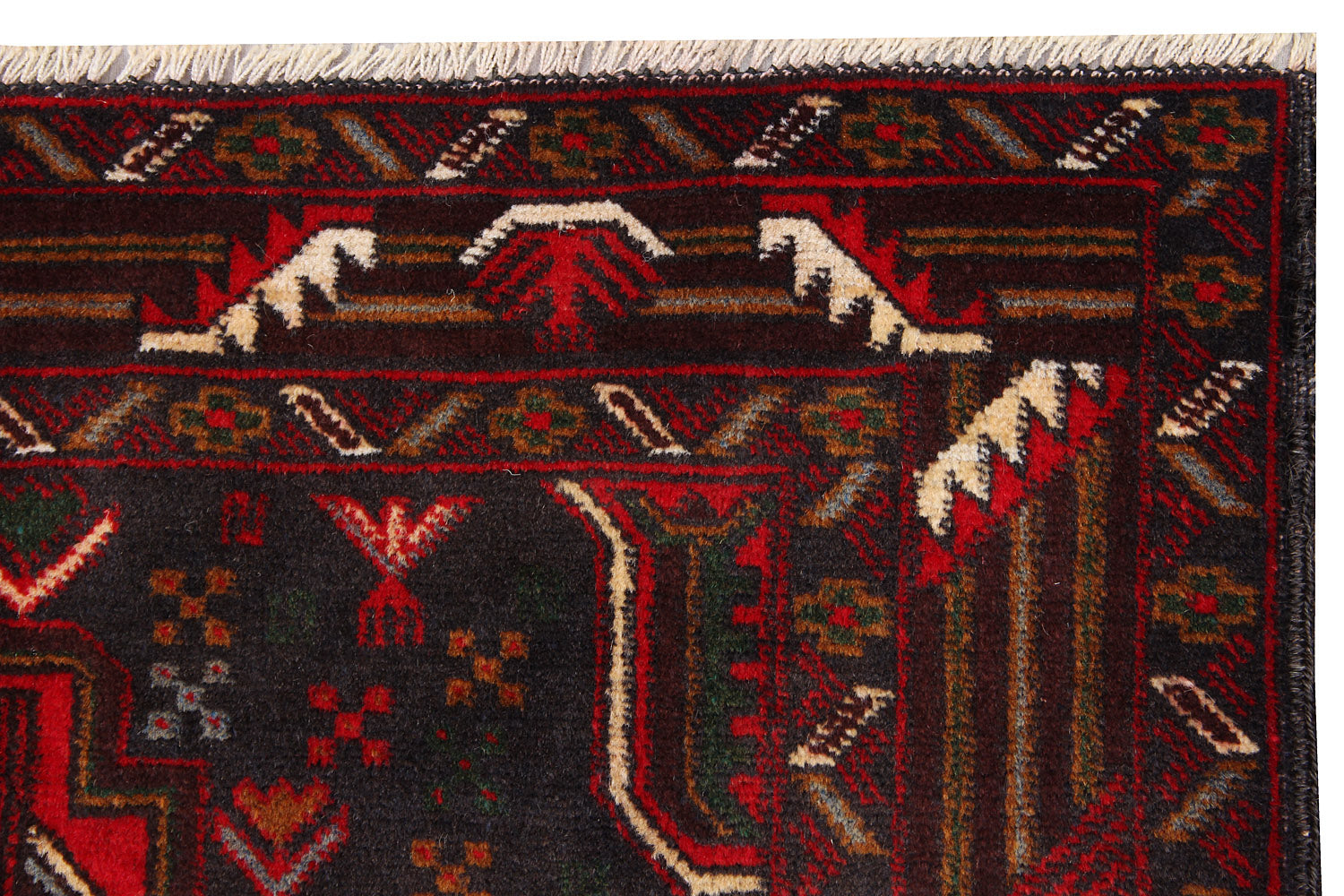 Handmade Adraskan Baluchi Afghan Rug