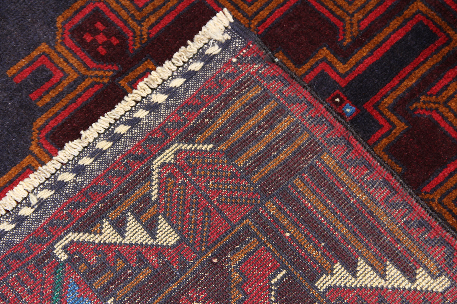 Handmade Adraskan Baluchi Afghan Rug