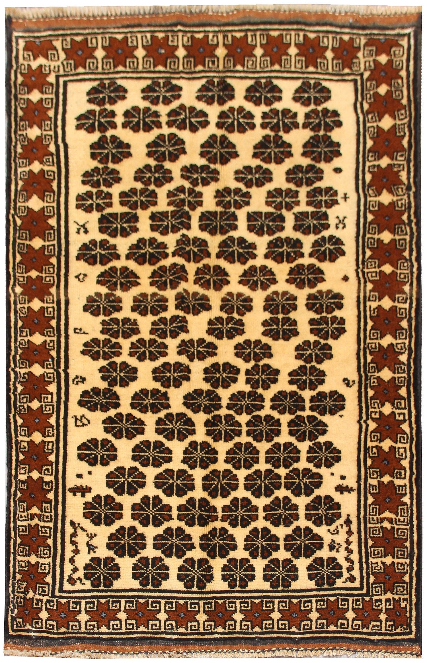 Handmade Adraskan Baluchi Afghan Rug
