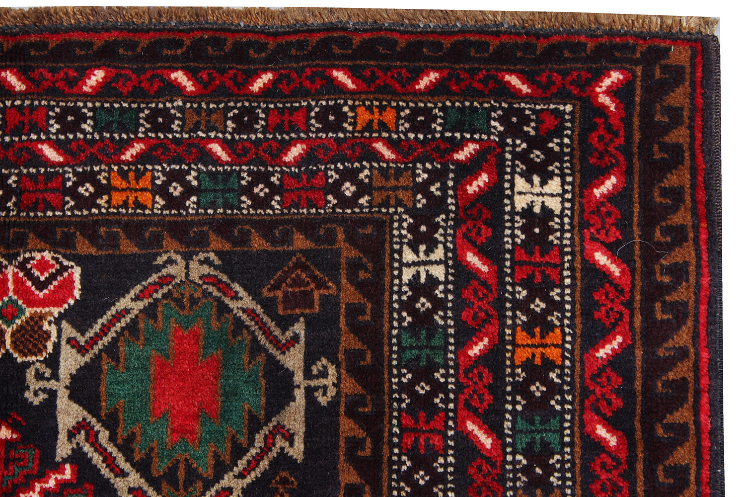 Handmade Adraskan Baluchi Afghan Rug
