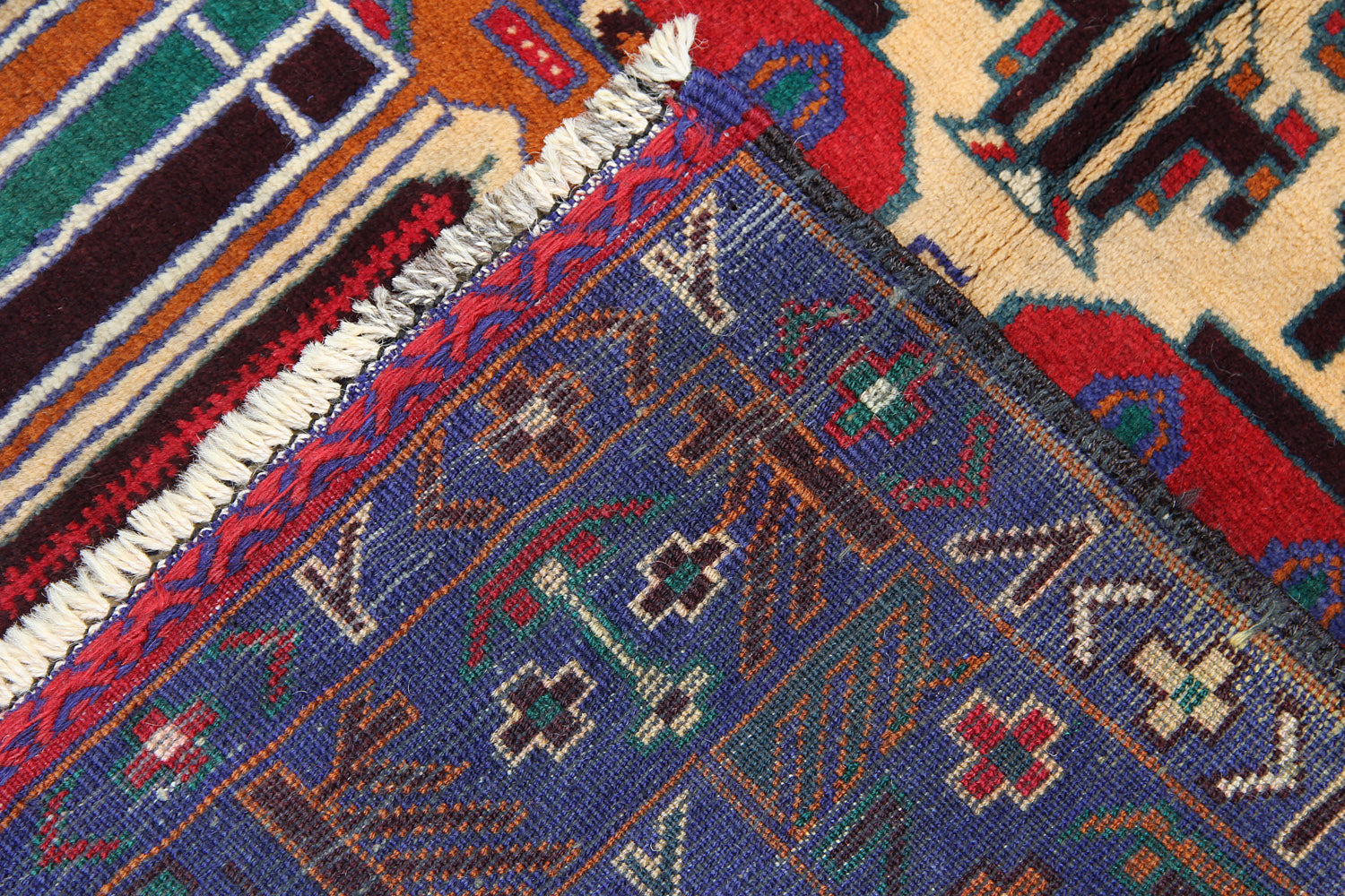Handmade Adraskan Baluchi Afghan Rug