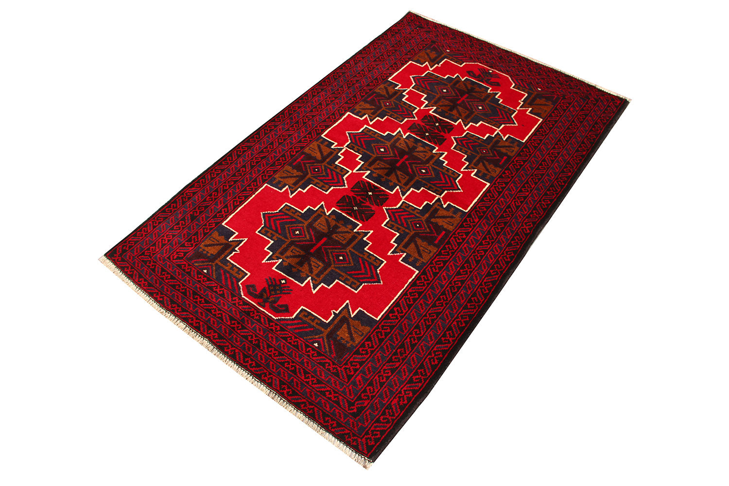 Handmade Adraskan Baluchi Afghan Rug