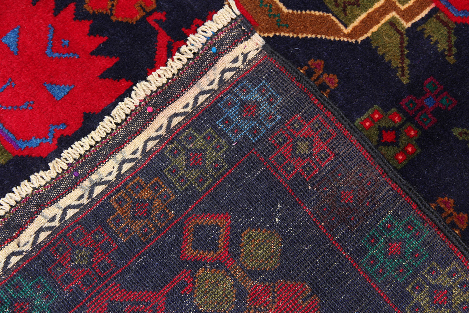 Handmade Adraskan Baluchi Afghan Rug
