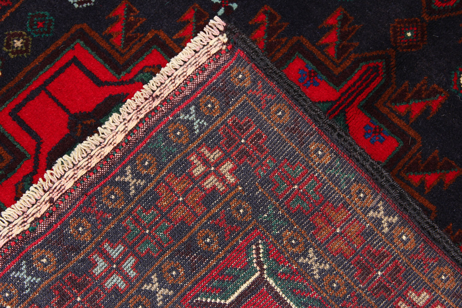 Handmade Adraskan Baluchi Afghan Rug