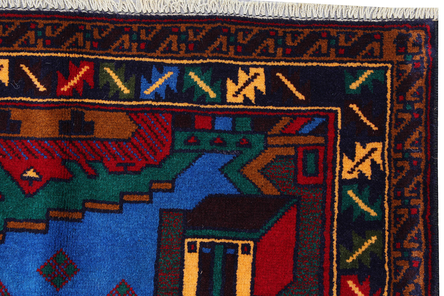 Handmade Adraskan Baluchi Afghan Rug