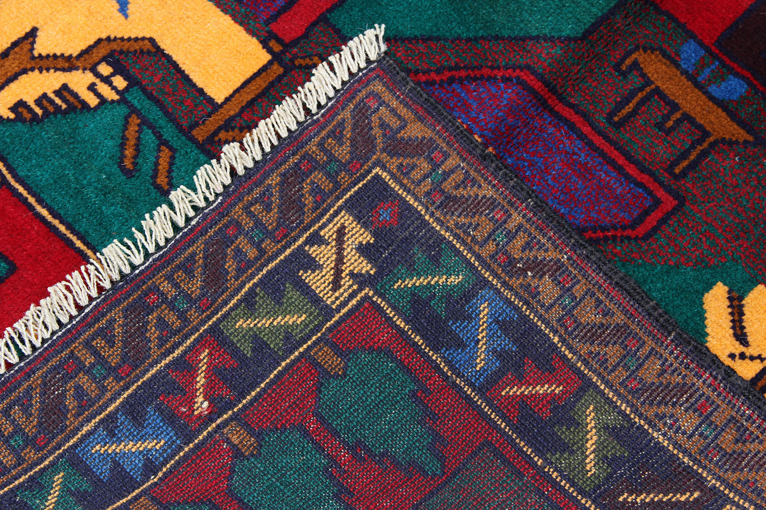Handmade Adraskan Baluchi Afghan Rug