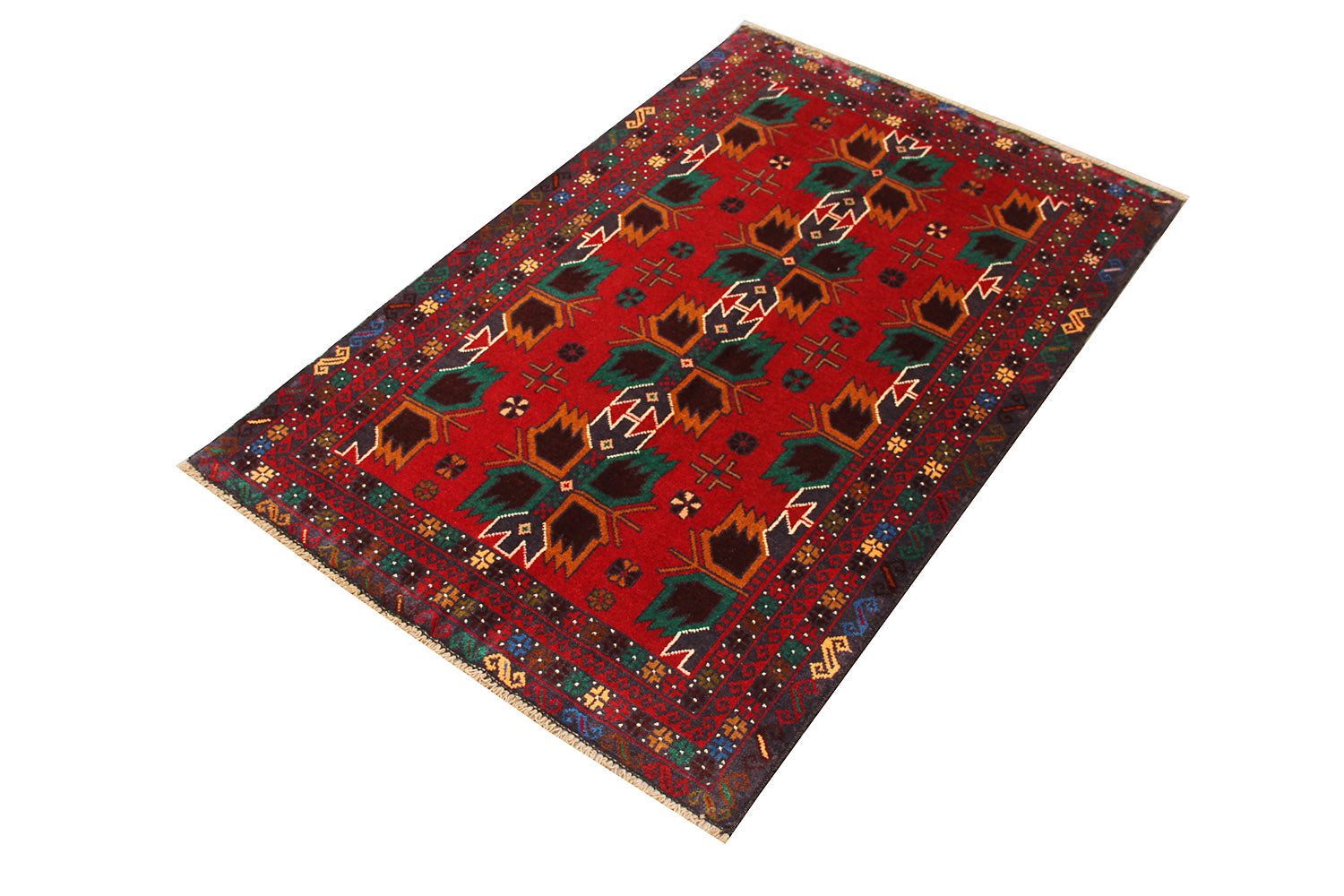 Handmade Adraskan Baluchi Afghan Rug