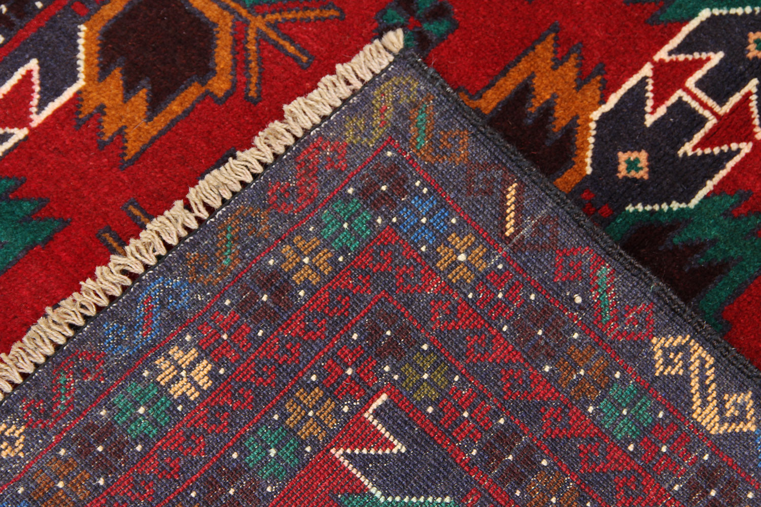 Handmade Adraskan Baluchi Afghan Rug